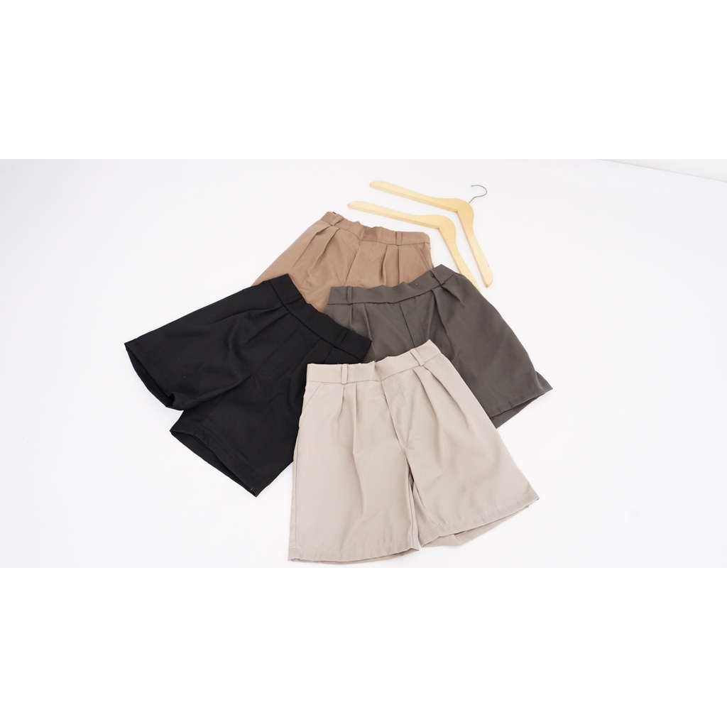 Short Pants Celana Pendek Wanita Korea Hot Pants Mid Waist