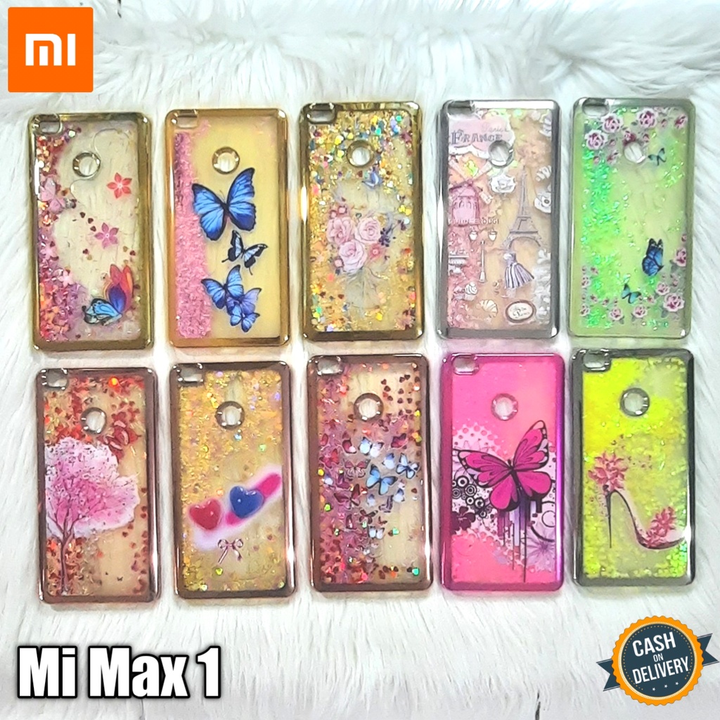 Case Xiaomi Mi Max 1 Softcase Water Gliter Jelly Chroom