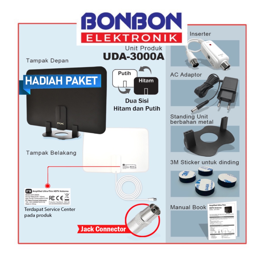 Bundling Sharp Set Top Box STB-DD001i + Antena Digital PX UDA-3000A