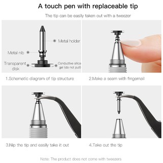 Baseus 2 in 1 Capacitive Touch Screen Stylus Pen Writing