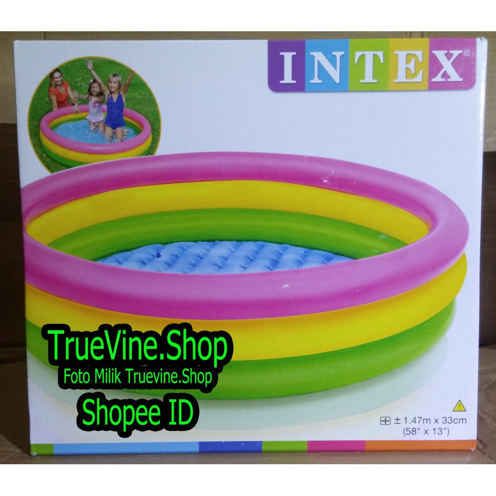 Kolam Renang Intex 147 CM (1.47 Meter X 33 CM) Ukuran Besar - 3 Ring