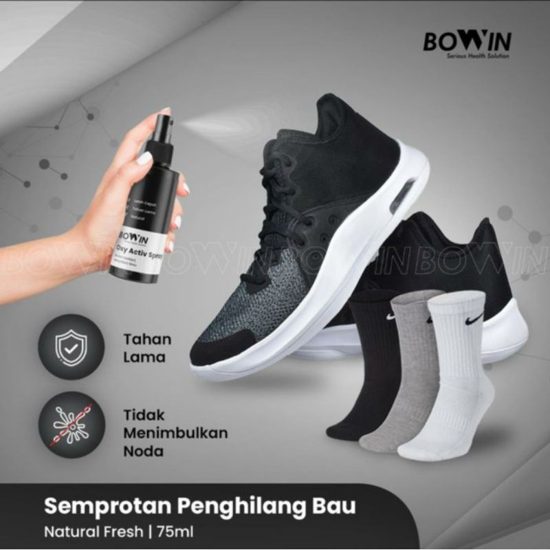 BOWIN Activ Spray Semprotan Penghilang Bau Helm/Jaket/Sepatu 75ml