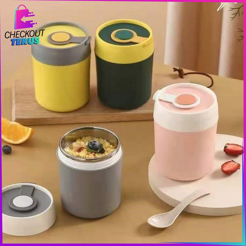 CT C378 Termos Bubur Kecil Tempat Makanan Bayi Termos Soup Anti Tumpah Mini Thermal Stainless 304 Tahan Panas