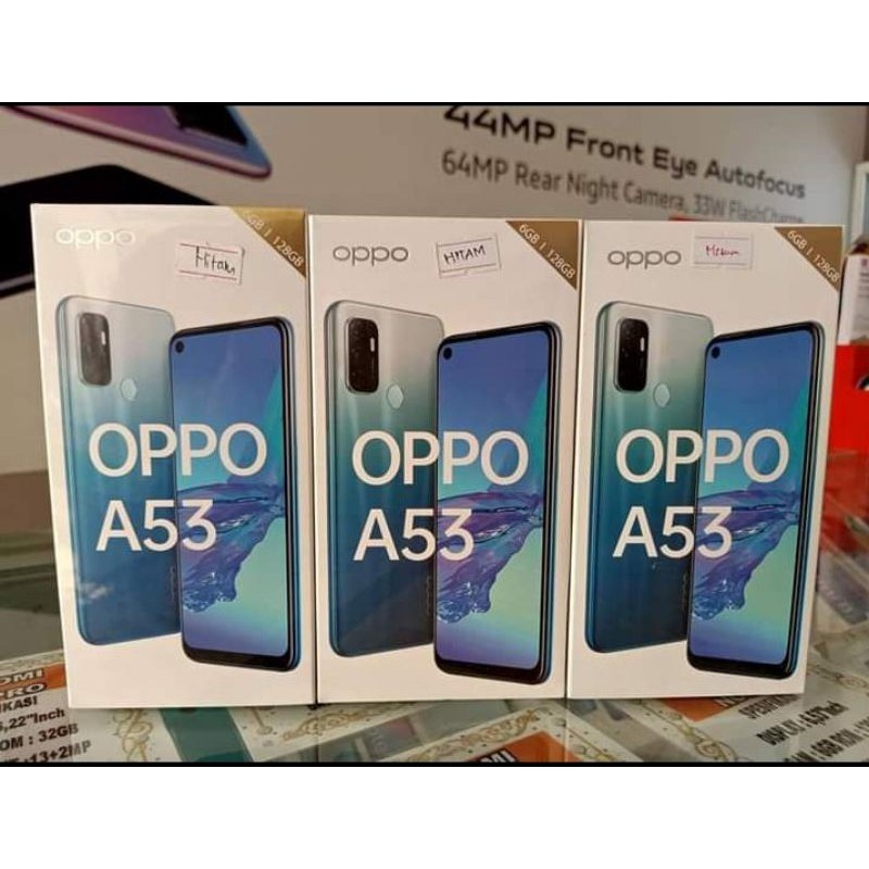 OPPO A53 6/128 KONDISI BARU,SEGEL,GARANSI RESMI