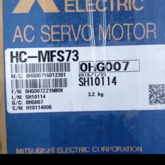 AC SERVO MOTOR MITSUBISHI HC-MFS73/AC SERVO MOTOR HC-MFS73 MITSUBISHI Berkulitas