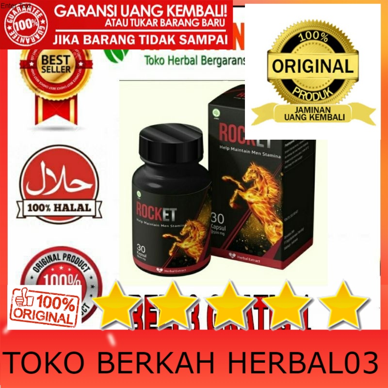 100% ASLI ROCKET Obat Herbal Kuat Stamina Pria Tahan Lama Asli Original BPOM