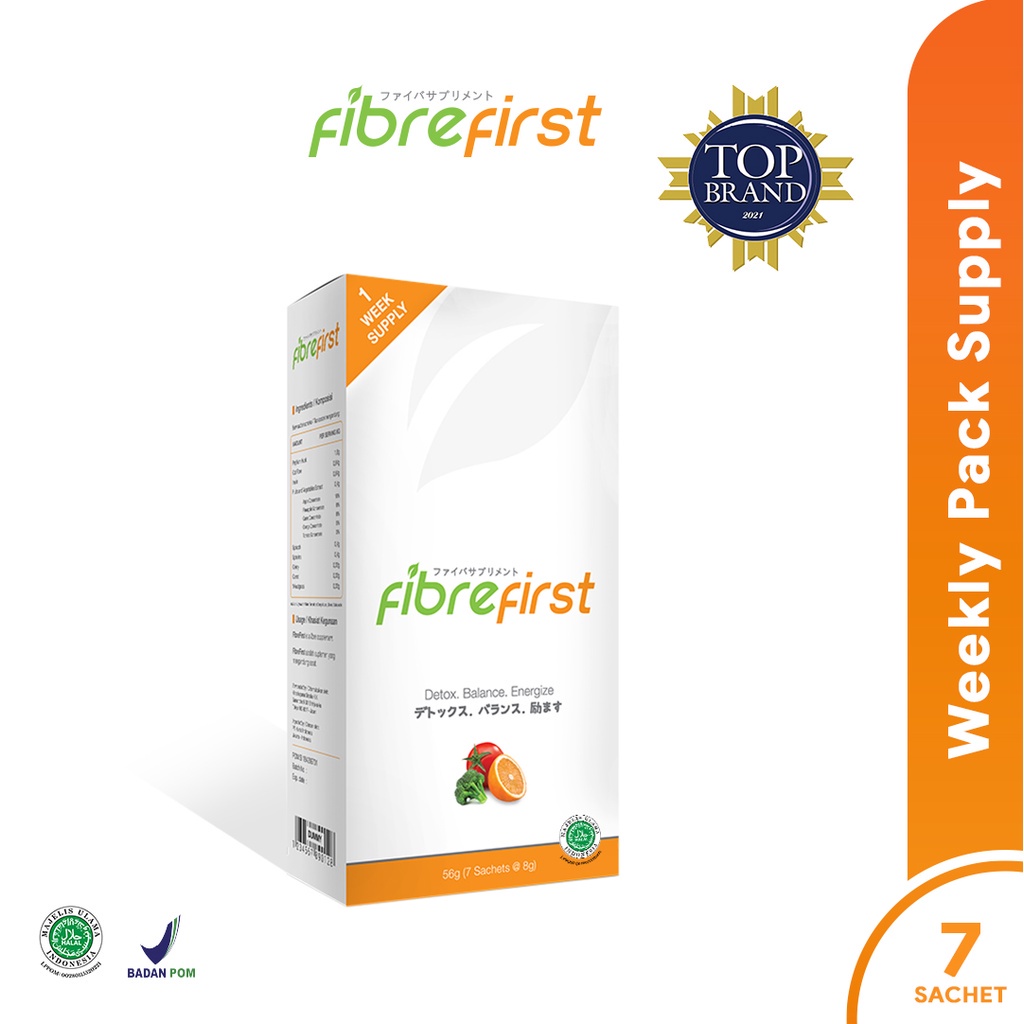 FibreFirst Minuman Diet &amp; Detox isi 7 Sachets