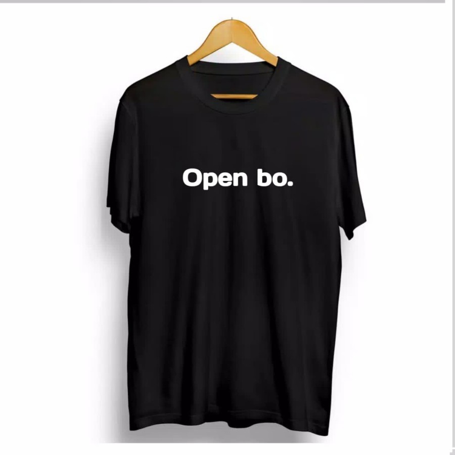 KAOS BAJU PRIA WANITA OPEN BO / COMBED 30S / DISTRO / COD