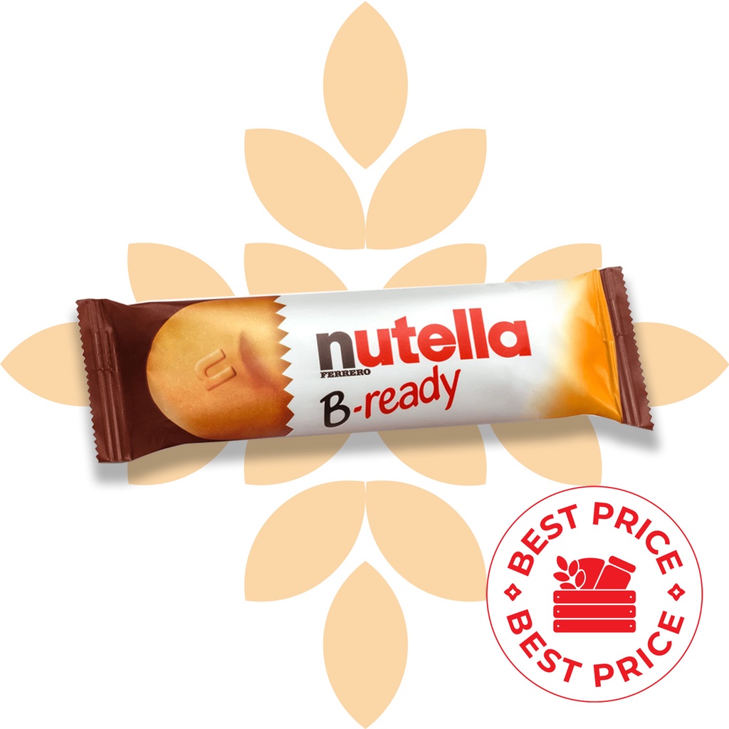 NUTELLA - BREADY/ B-READY HAZELNUT CRISPY WAFER (1 PCS) - 22 GR