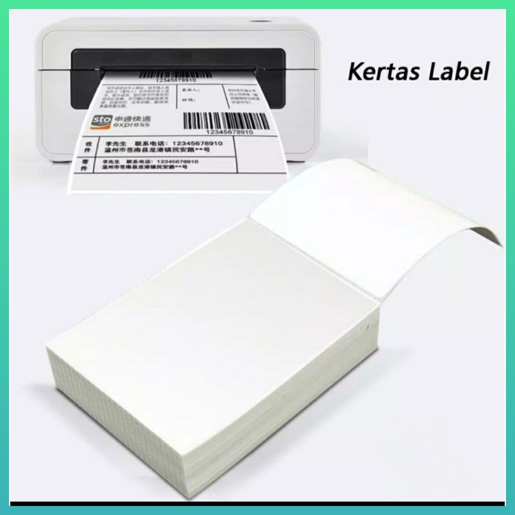 Thermal Stiker Kotak kertas Thermal 100X150Mm 1000 Pcs Label Stiker A6 4X6 Inch Worldhome66