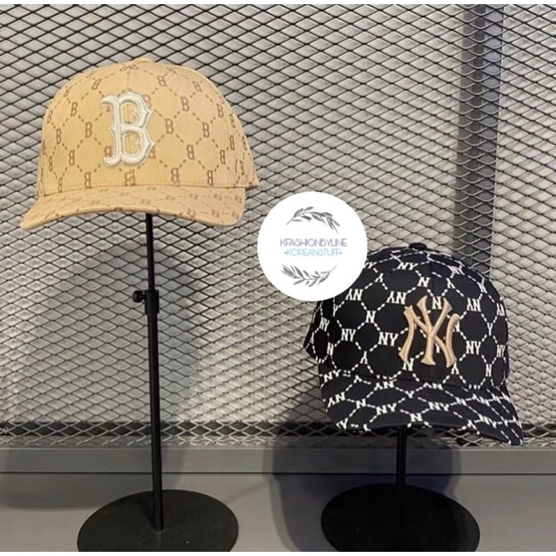 MLB Monogram Diamond Structure Ball Cap