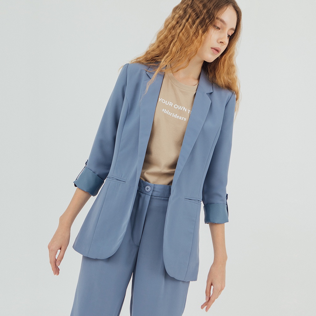 BLZR.ID SET BLAZER WANITA ELEVATED VIE BLUE