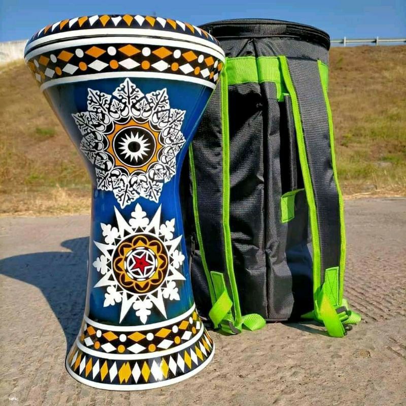 DARBUKA 9INC MOTIF TAS/KUNCI GRATIS ONGKIR