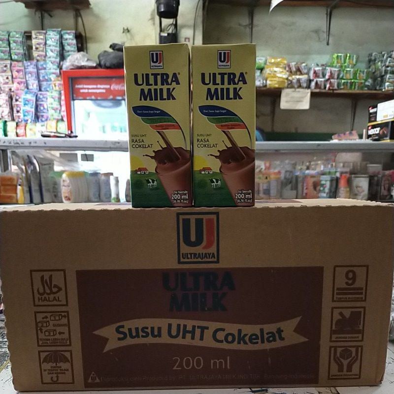 

Susu ultra cokelat 200 ml isi 24 pcs