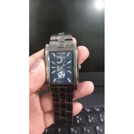 Jam Tangan Otomatis Relic Grey ZR 77119 dan Cincin Coach Pink Original
