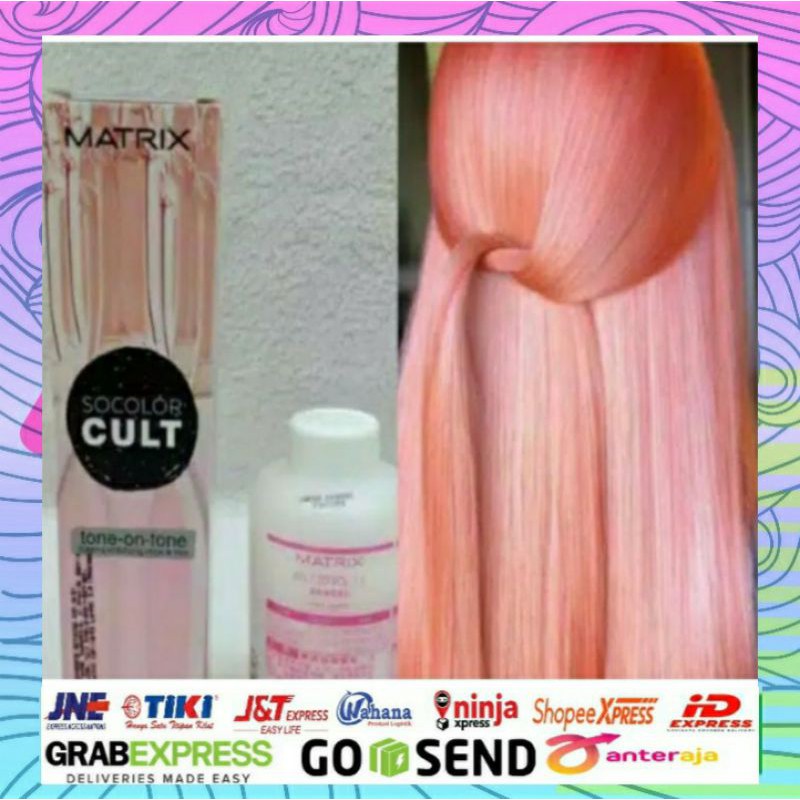 cat rambut matrix socolor cult sparkling rose + OXYDANT 135ml