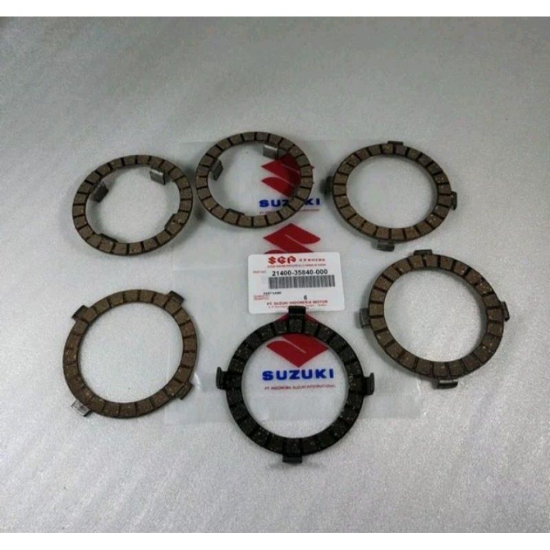 kampas kopling suzuki crystal-tornado original 6pcs