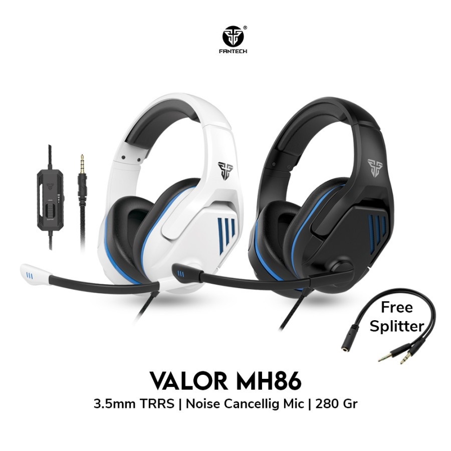 FANTECH VALOR MH86 MULTI PLATFORM HEADSET GAMING MH 86 HEADPHONE MH-86