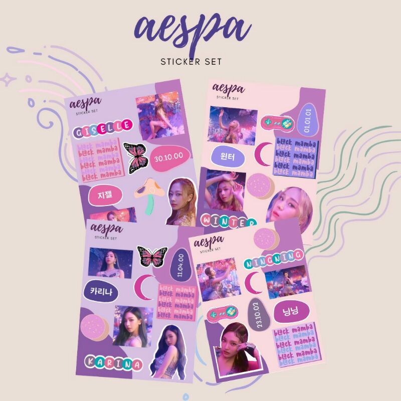 

STIKER SET AESPA