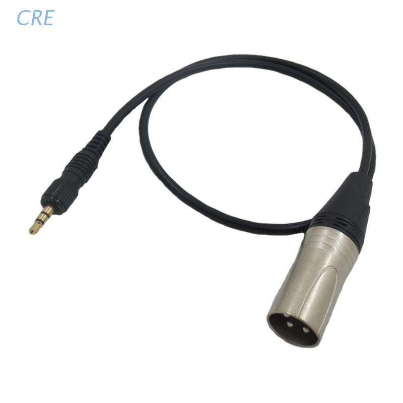 Cre Locking Kabel Mikrofon 3.5mm TRS XLR Untuk-S-ony UWP-V1 UWP-D11 UWP-D21