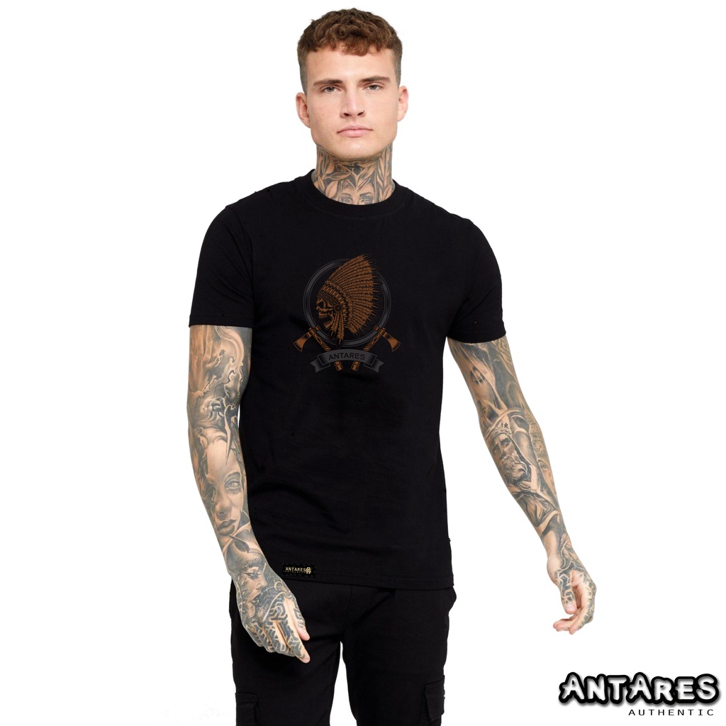 ANTARES KAOS DISTRO PRIA ORIGINAL BAHAN COTTON COMBAT 24S-INDIAN