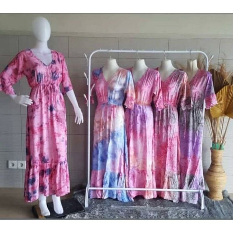 long dress Kamila rempel bawah rayon bali.