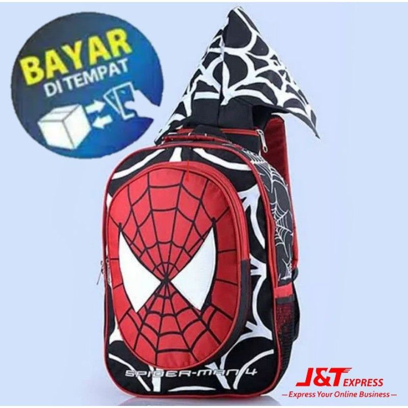 TAS SPIDERMAN TAS RANSEL ANAK LAKI LAKI-TAS ANAK SD/TK-TAS RANSEL SPIDERMAN CIPUT