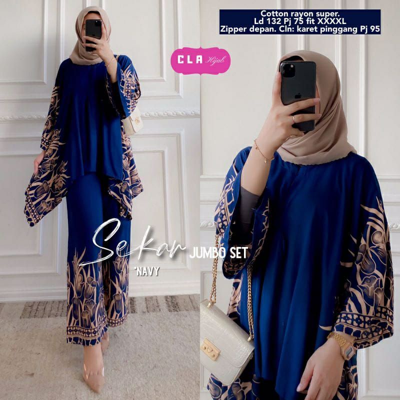 SEKAR JUMBO SET//SETELAN SEKAR JUMBO SET BIG WAKA WAKA BY CLA HIJAB