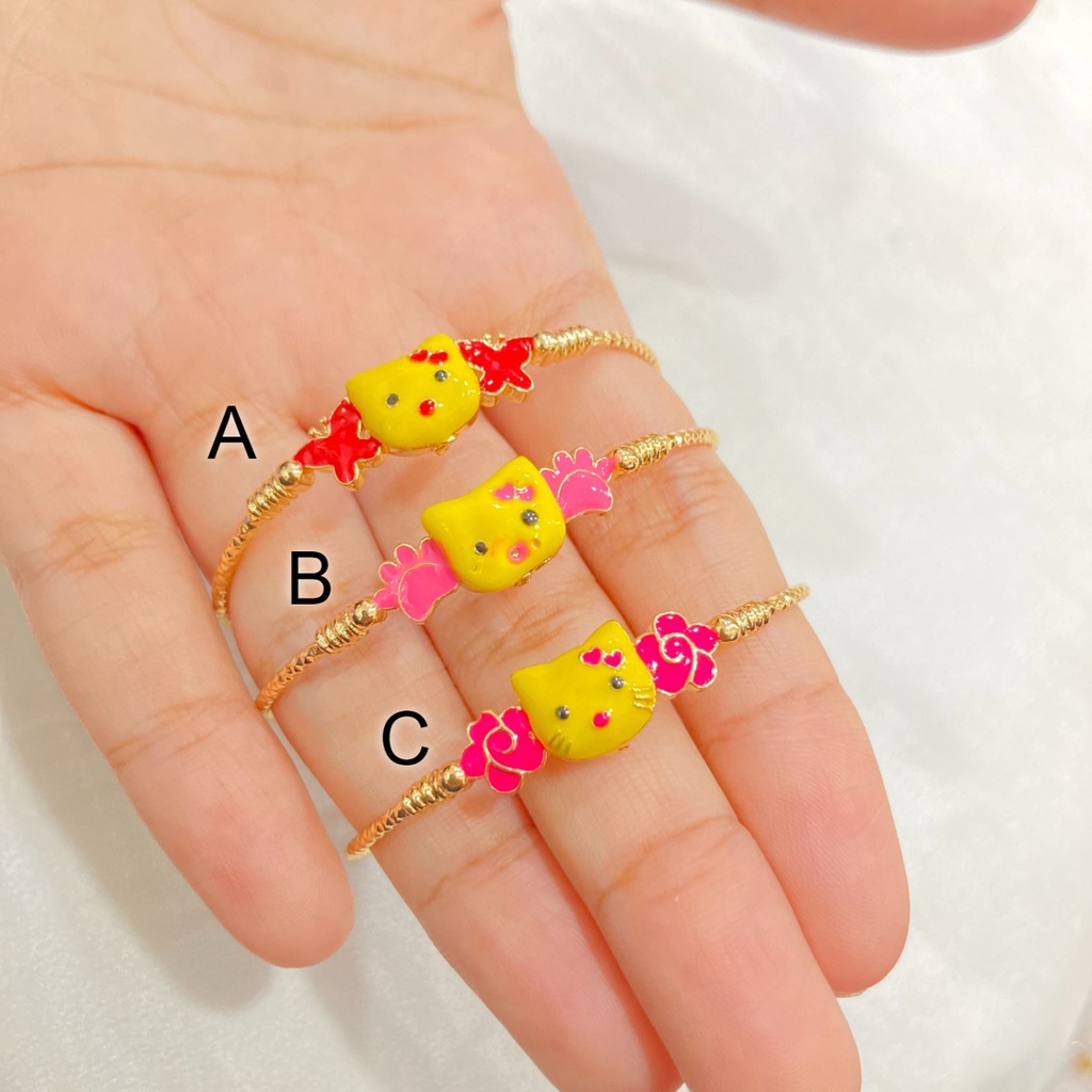 Gelang Anak Lapis Emas Flexible / Bisa Diatur L21B