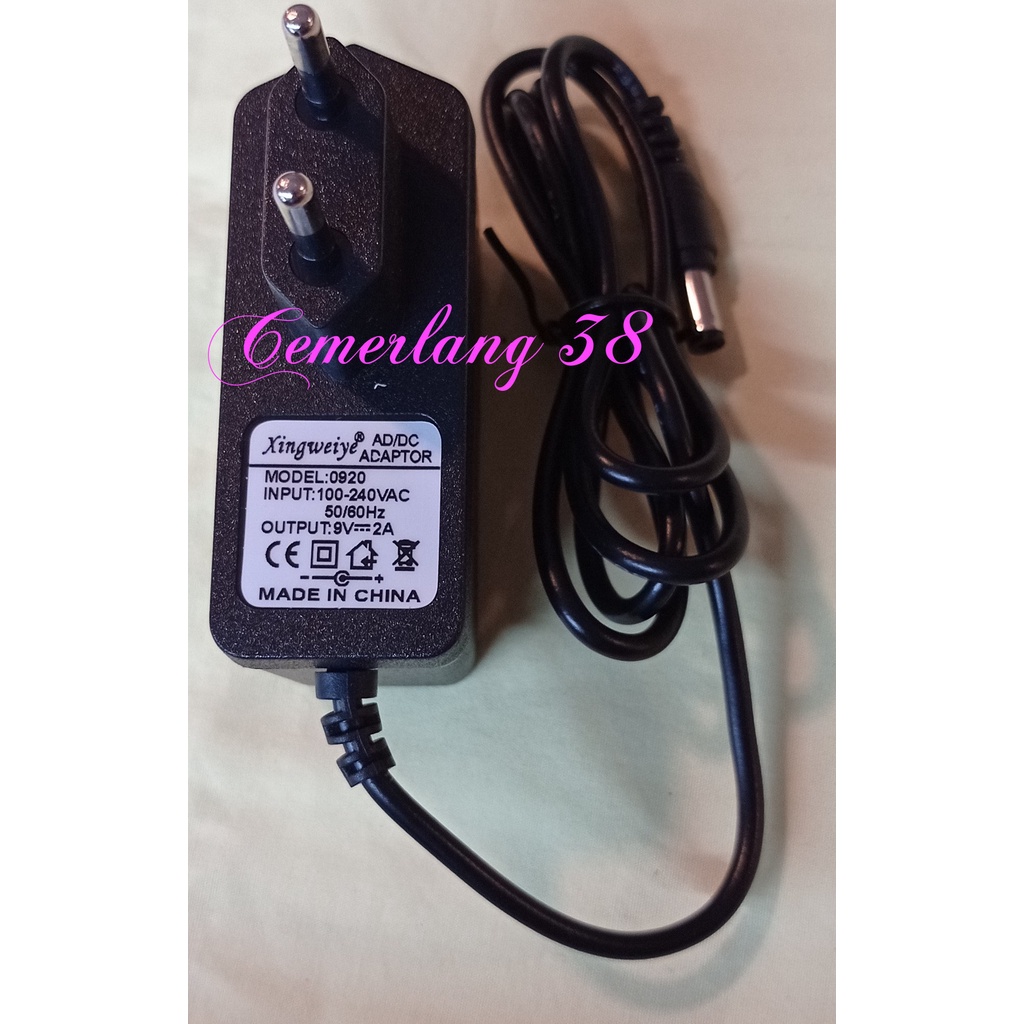 AC DC Charger 9V 2A BK 18W Switching Adaptor 9 V 2 A 18 W Adapter Power Supply 9Volt 2Amper 18 Watt