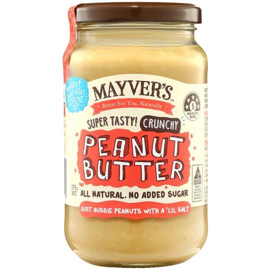 

Mayver's (Mayvers) Peanut Butter Crunchy 375g(Gram)