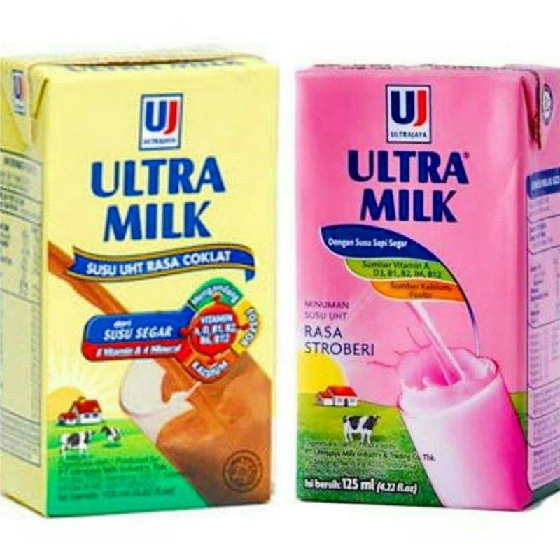 

susu ultra milk 125ml / susu uht / susu mini / milk enak