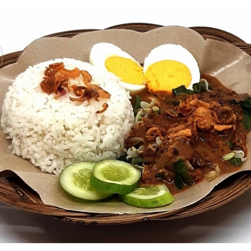 

Nasi Sayur Pecel dan Telor - Siap Santap