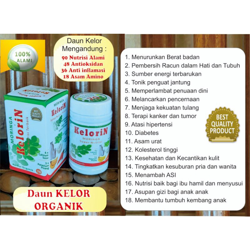 DAUN KELOR ORGANIK KAPSUL (MANFAAT HEBAT)-BUKTIKAN