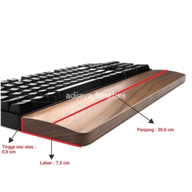 Jual keyboard wrist pad sandaran tangan keyboard wood wrist rest keyboard keychron k3 Shopee