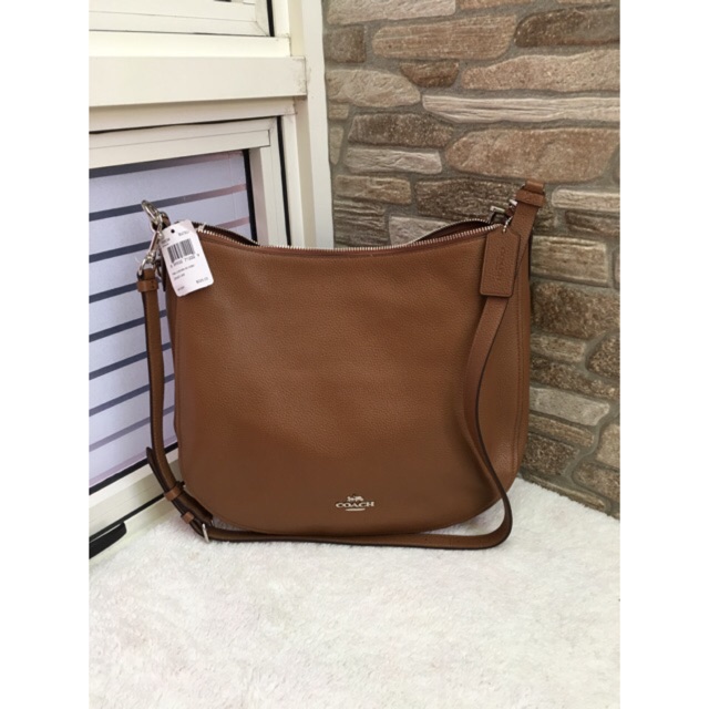 Tas coach chelsea hobo saddle brown original bag
