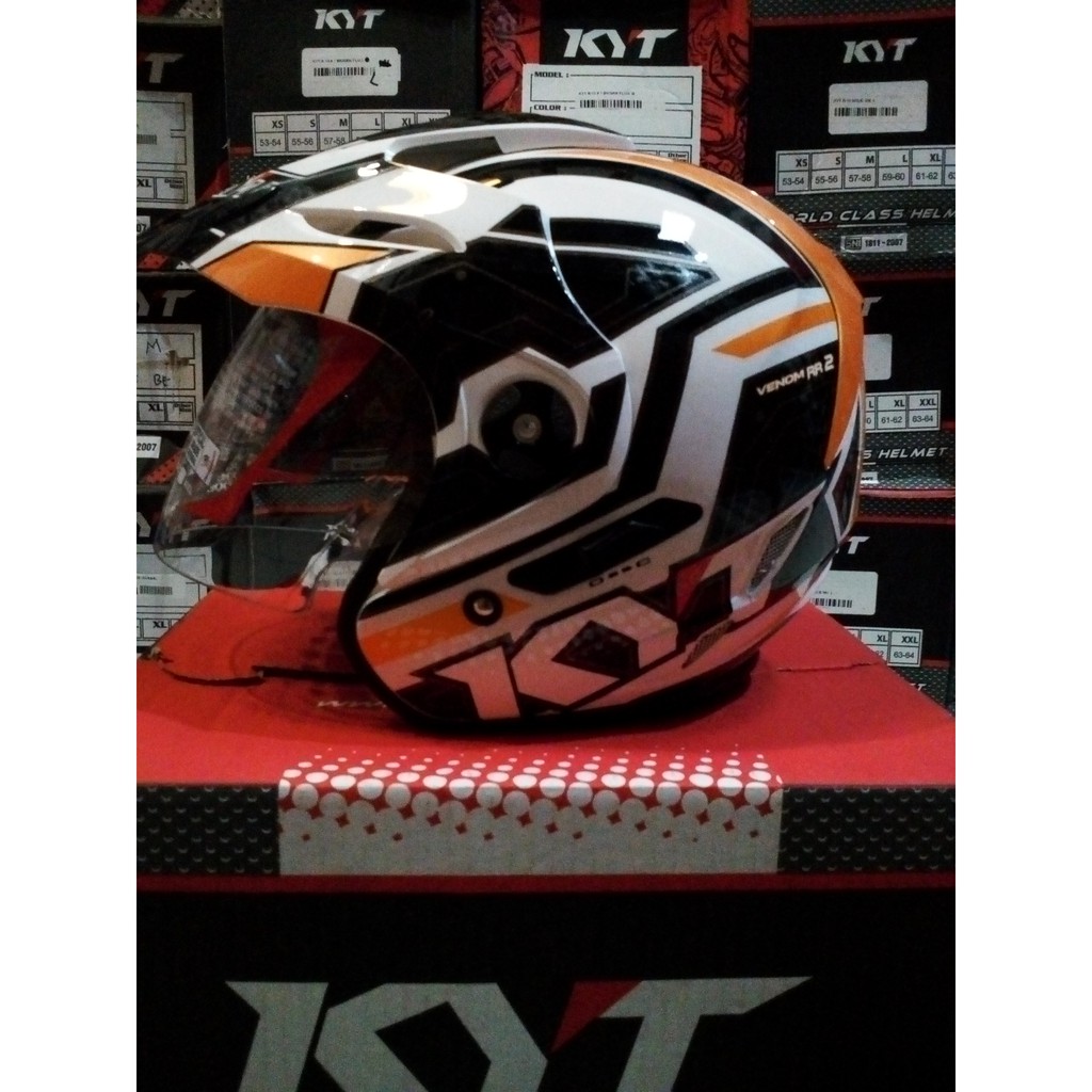 HM-1501 Kyt Venom Rr Motif 2 Visor Murah
