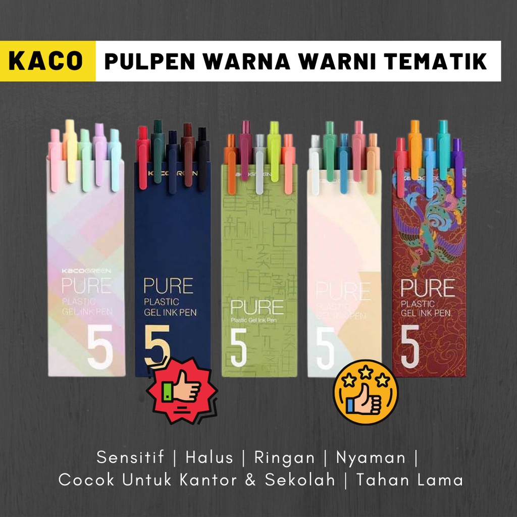 

Pen Pena Pulpen Bolpoin Gel Warna Warni Tematik 0.5mm