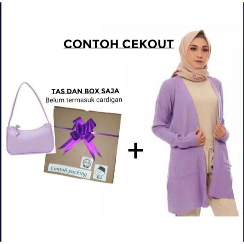 PAKET LILAC | CROPP CARDY | LAVELA OVERSIZE | BELLE CARDY | CROPP PREMIUM | KARDIGAN LILAC