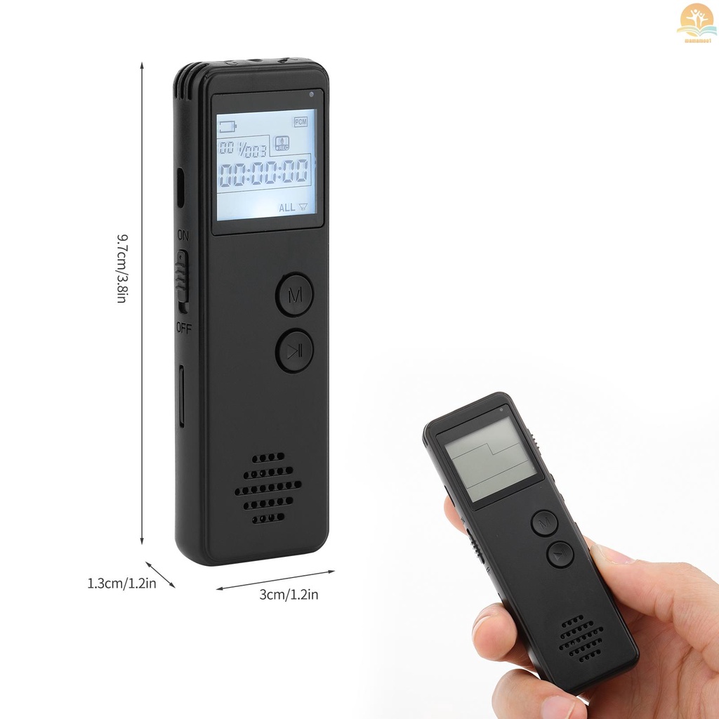 32GB Digital Voice Recorder Voice Activated Recorder Noise Reduction MP3 Player HD Recording 10h Continuous Recording for Meeting Lecture Interview Class MP3 WAV Record