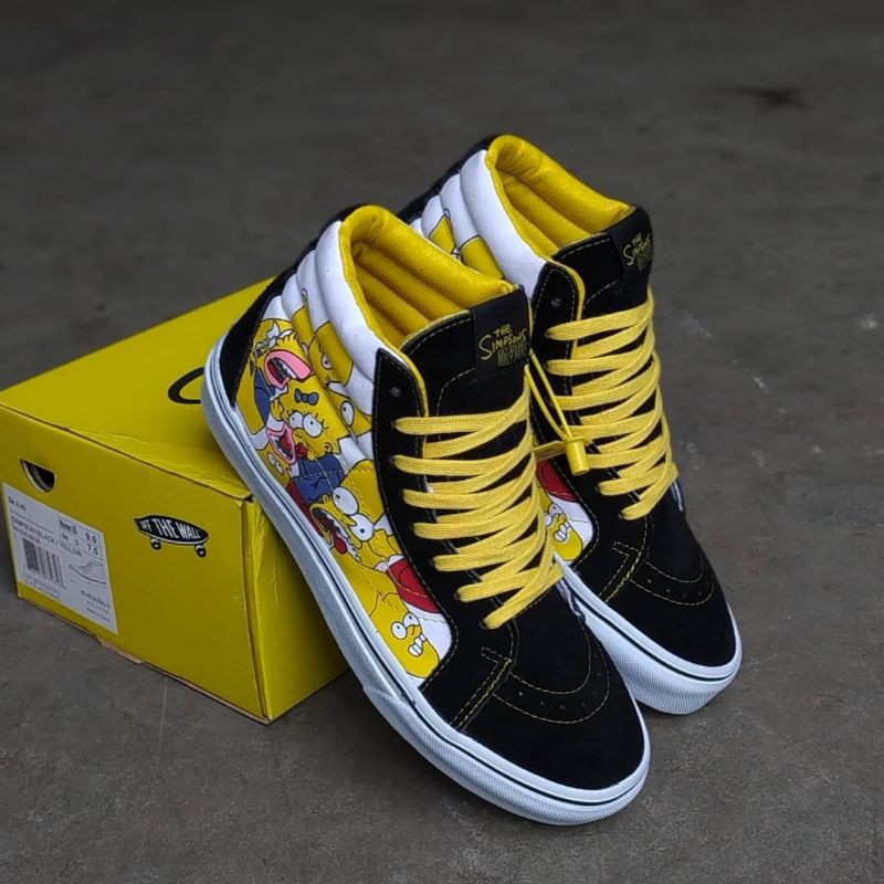 Vans SK8 HI Simpson Black Yellow