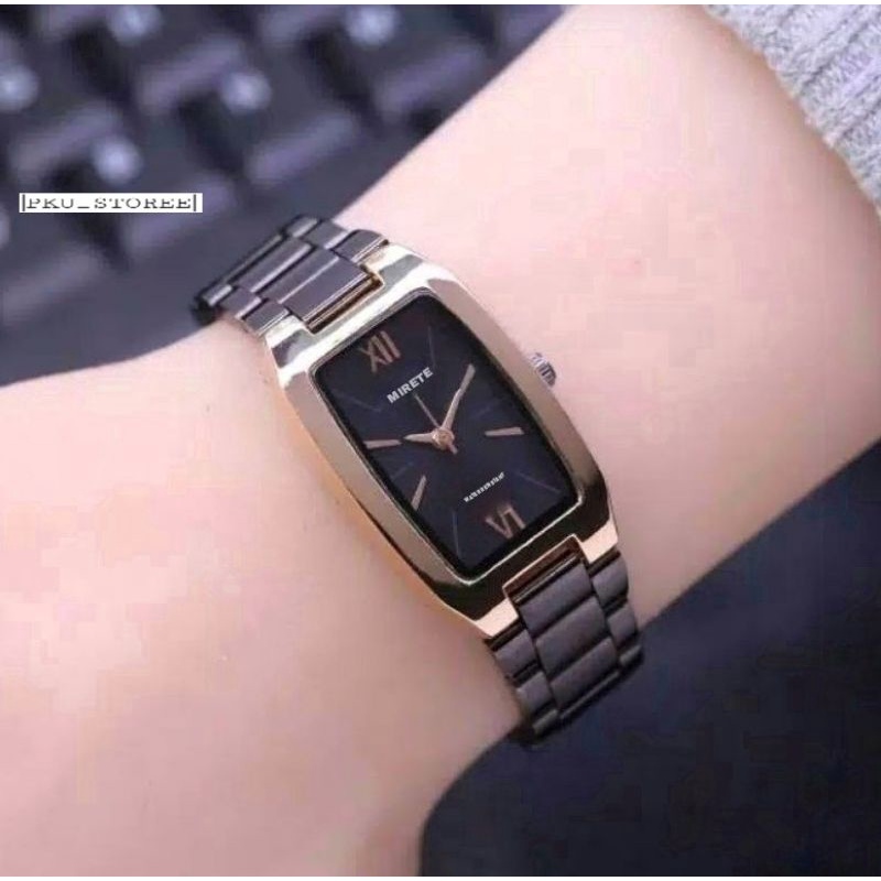 COD✅JAM TANGAN WANITA MIRETE ORIGINAL_JAM TANGAN TAHAN AIR_JAM TANGAN ANTI AIR_JAM TANGAN SEGI EMPAT_COD JAM TANGAN WANITA TERBARU  MIRETE