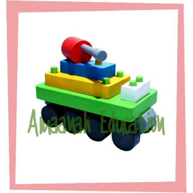 Balok Tank Mainan Anak Edukatif