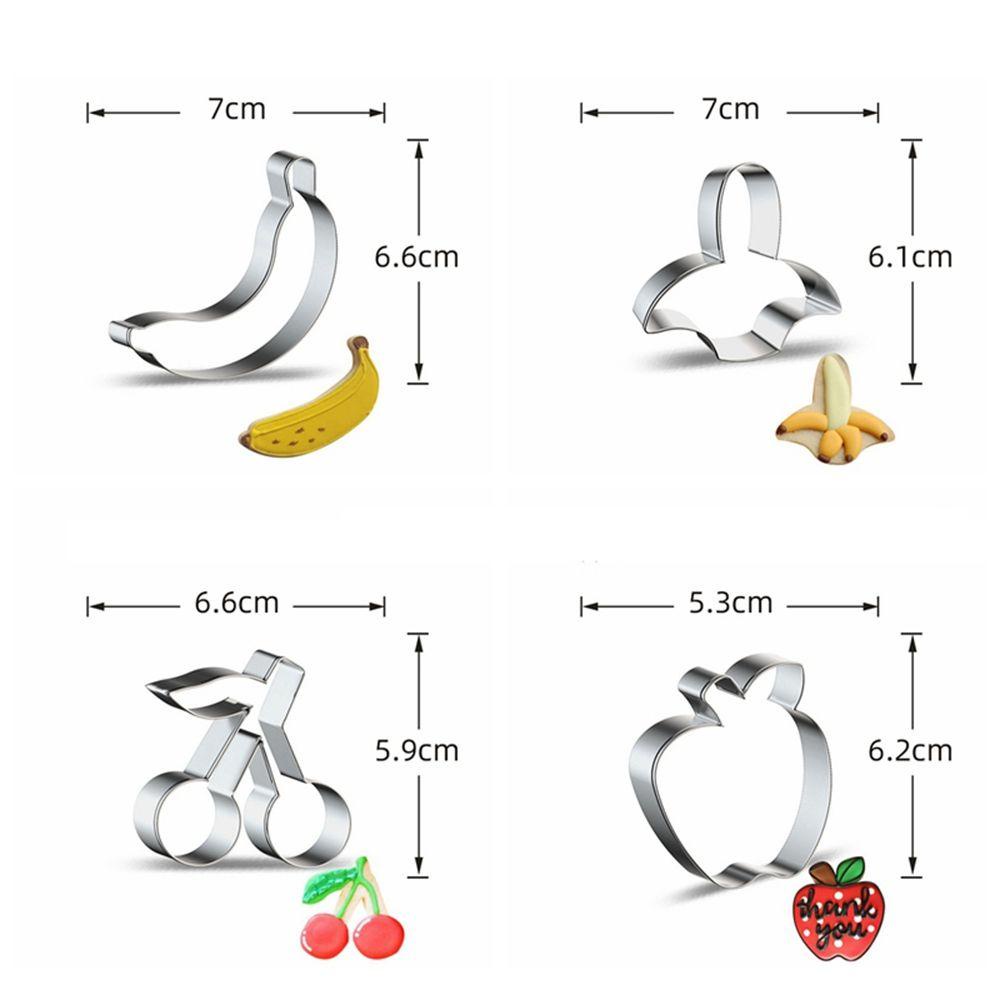 Rebuy Cookie Cutter DIY Banana Bakeware Buah Dapur Gadget Cetakan Fondant