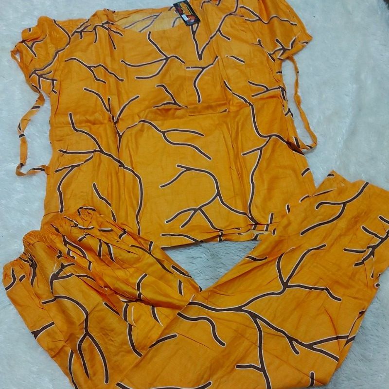 ONE SET PIYAMA CP TIEDYE WANITA / SET PAJAMAS TIE DYE CELANA PANJANG (etalase1)-Motif 28