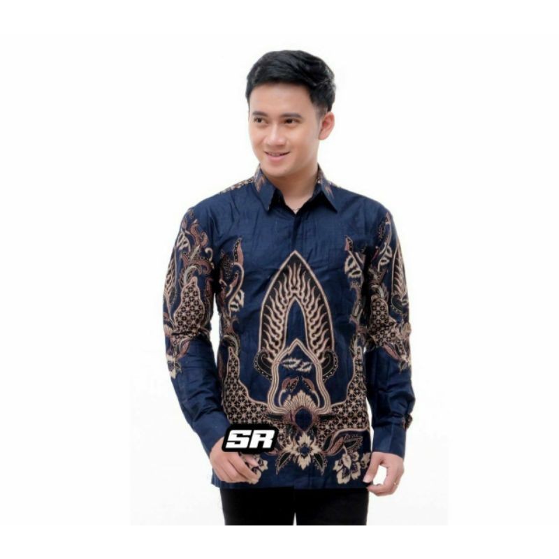 KEMEJA BATIK PRIA LENGAN PANJANG SIZE M L XL XXL BSWART batik HRB026