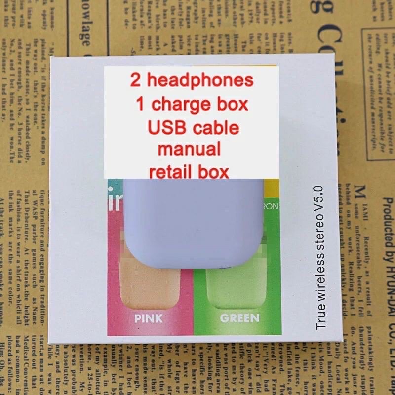 I12 Macaron TWS Headset Bluetooth Wireless Headset Bluetooth Earphone Inpods i12 Inpod Macaron i 12 Wireless TWS Macaron Earbuds Headphone Bluetooth 5.0 for ios Android Extra Bass