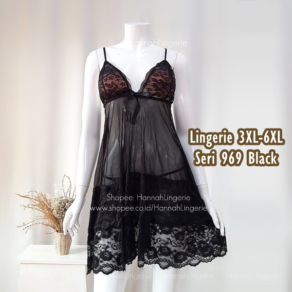 Original Lingerie 2XL 3XL 4XL 5XL Baju Tidur Seksi Cantik Hot Ukuran Besar Jumbo Big Size 969