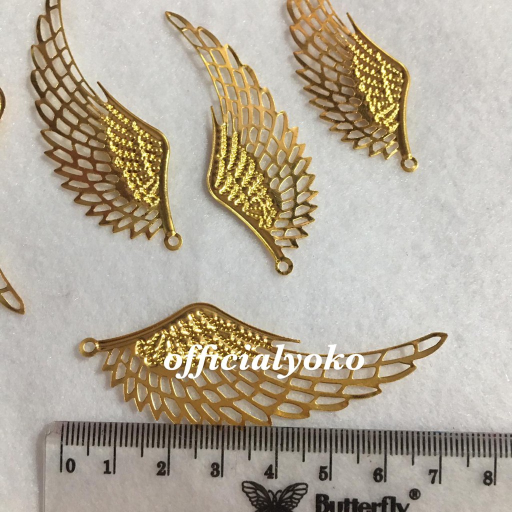 Lempengan Besi Emas / Hiasan / Dekorasi Mahar / Hantaran / Prakarya isi 5pcs #15
