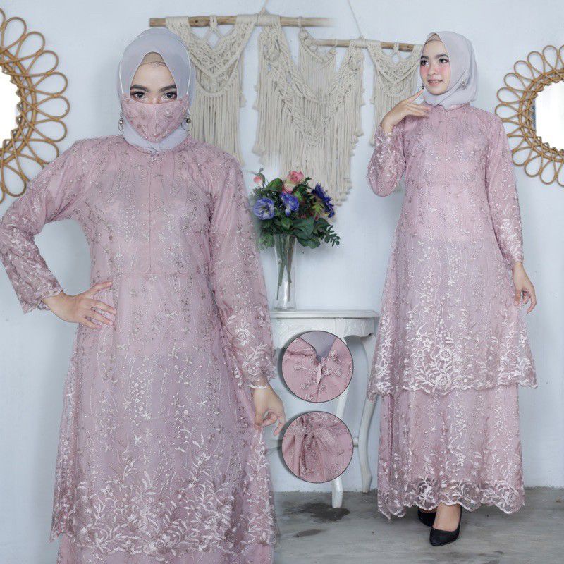 New (COD) GAMIS BUSUI // GAMIS BROKAT WANITA // GAMIS WISUDA // KEBAYA MODERN// KEBAYA PESTA WANITA. BY BELANJA KEBAYA OFFICIAL OLSHOP // Gamis Kebaya Pesta Terbaru Mewah